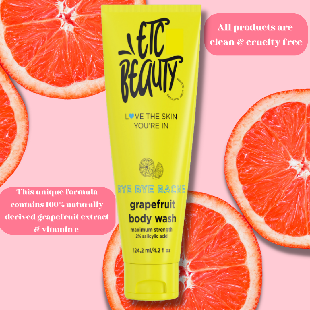 ETC Beauty® Bye Bye Bacne Acne Clarifying Bodywash med grapefrukt